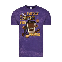 Cloud Purple energy coffee fuel station Vintage Tee - Artiststas
