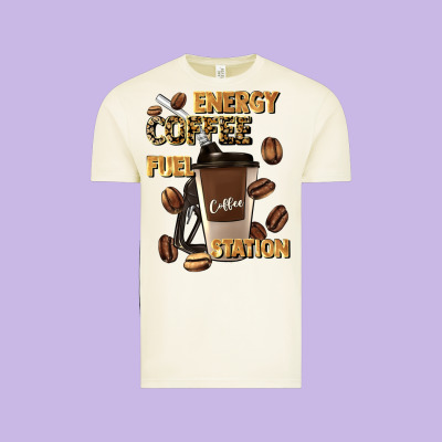 Energy Coffee Fuel Station Vintage Tee Designed By Artiststas