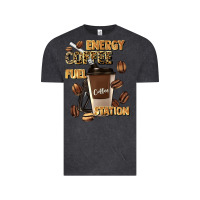 Vintage Black energy coffee fuel station Vintage Tee - Artiststas