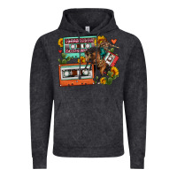 Vintage Black rodeo sunflower cactus cassette Vintage Hoodie - FaDigitalArtStudio