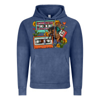 Vintage Denim rodeo sunflower cactus cassette Vintage Hoodie - FaDigitalArtStudio
