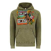 Vintage Olive rodeo sunflower cactus cassette Vintage Hoodie - FaDigitalArtStudio
