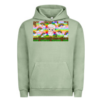 Pigment Oil Green cute sheep Urban Hoodie - TumblerDesignByShophia