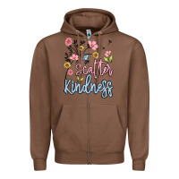 Chestnut scatter kindness Zipper Hoodie - MaliasSmallBusiness