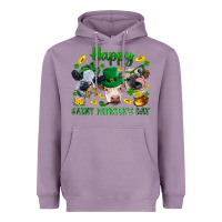 Happy Saint Patrick's Day With Clover Heavyweight Hoodie | Teevron