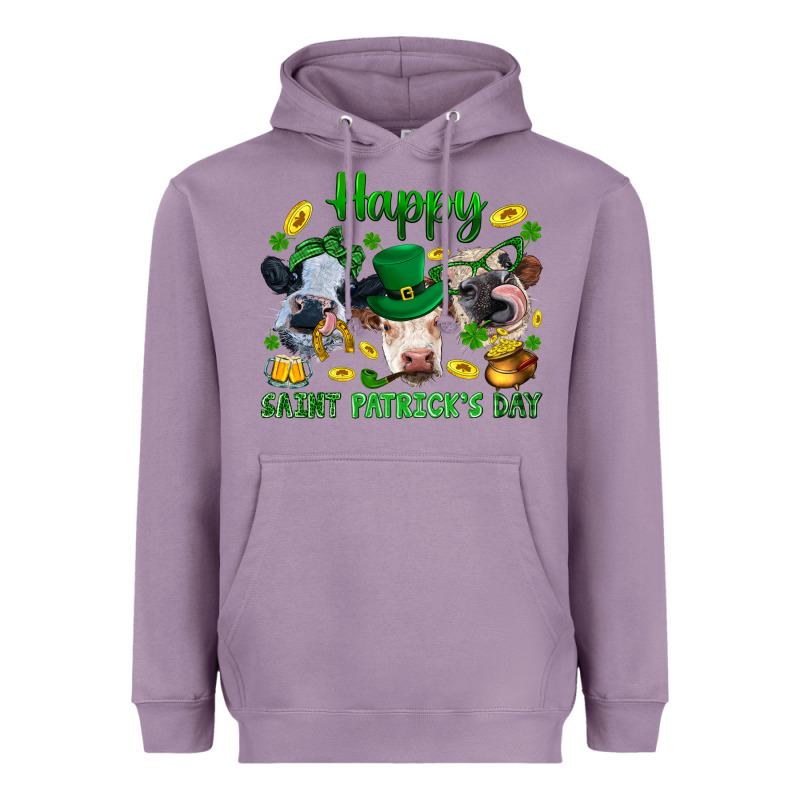 Happy Saint Patrick's Day With Clover Heavyweight Hoodie by BundleAndBundleShop | Teevron