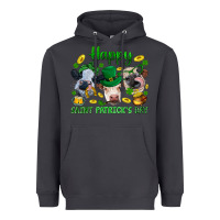 Smoke Happy Saint Patrick'S Day With Clover Heavyweight Hoodie - BundleAndBundleShop