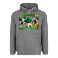 Storm Happy Saint Patrick'S Day With Clover Heavyweight Hoodie - BundleAndBundleShop