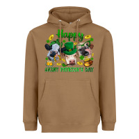 Toasted Coconut Happy Saint Patrick'S Day With Clover Heavyweight Hoodie - BundleAndBundleShop