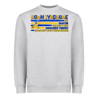 Heather Grey down syndrome Heavyweight Sweatshirt - Artiststas