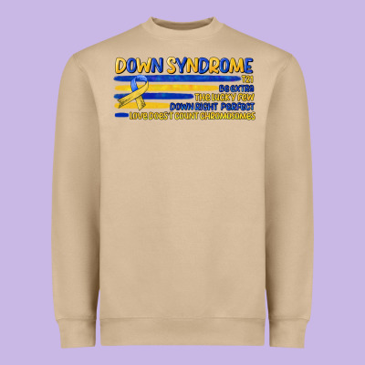 Down Syndrome Heavyweight Sweatshirt Designed By Artiststas