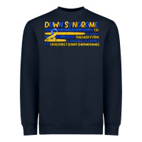 Navy down syndrome Heavyweight Sweatshirt - Artiststas