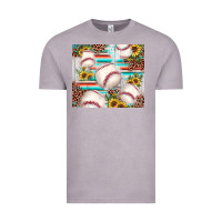 Vintage Zinc baseball leopard sunflower Vintage Tee - JahusDesignShop