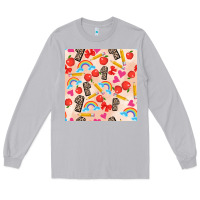 Moon Dust back to school seamless pattern 1 (3600x3600) Long Sleeve Tee - AdoDesignShop