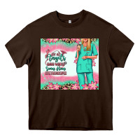 Chocolate Brown not all angels have wings blonde nurse Heavy Core Tee - RanaPortraitStore