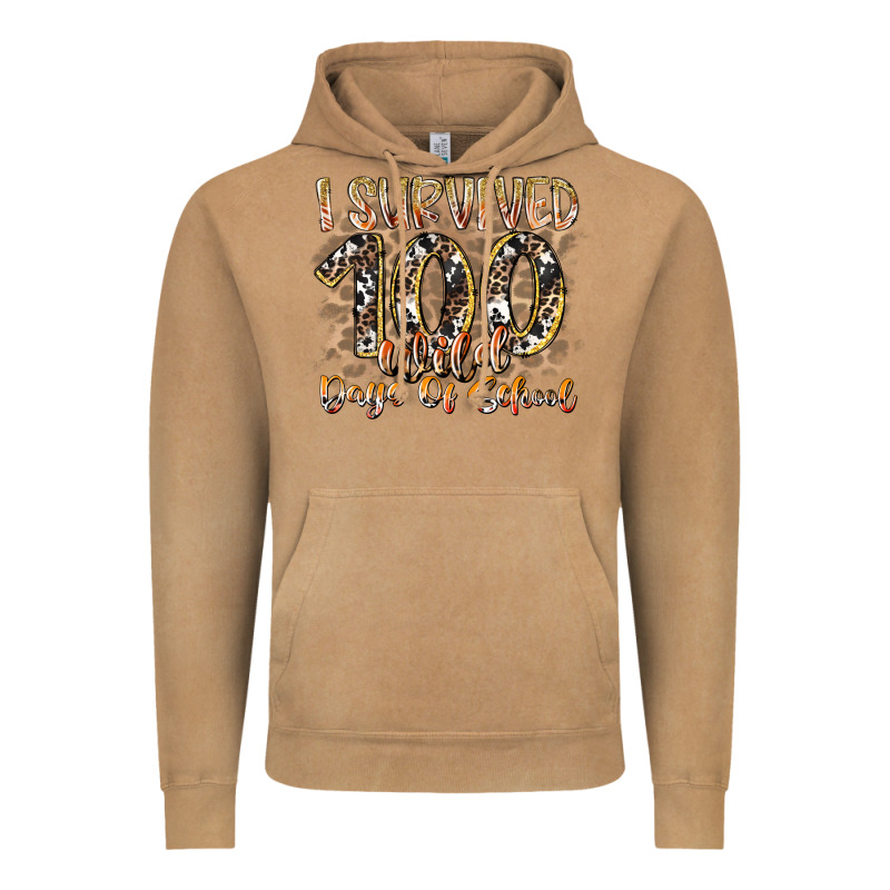 I Survived 100 Wild Days Of School Vintage Hoodie by RacoonDesign | Teevron