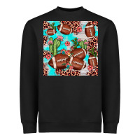 Black football leopard cactus seamless pattern Heavyweight Sweatshirt - JahusDesignShop