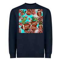 Navy football leopard cactus seamless pattern Heavyweight Sweatshirt - JahusDesignShop
