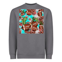 Storm football leopard cactus seamless pattern Heavyweight Sweatshirt - JahusDesignShop
