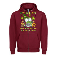Burgundy get in loser we re going to find the pot of gold Zipper Hoodie - MaliasSmallBusiness