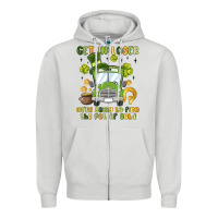 Dove Grey get in loser we re going to find the pot of gold Zipper Hoodie - MaliasSmallBusiness