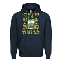 Navy get in loser we re going to find the pot of gold Zipper Hoodie - MaliasSmallBusiness