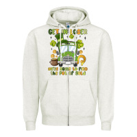 Oatmeal Heather get in loser we re going to find the pot of gold Zipper Hoodie - MaliasSmallBusiness