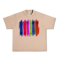 Burro Colored Jute Brush Strokes Urban Heavy Tee - Bettercallsaul