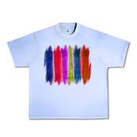 Grape Ice Colored Jute Brush Strokes Urban Heavy Tee - Bettercallsaul
