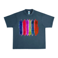 Midnight Navy Colored Jute Brush Strokes Urban Heavy Tee - Bettercallsaul