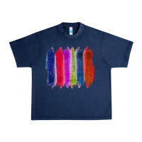 Navy Colored Jute Brush Strokes Urban Heavy Tee - Bettercallsaul