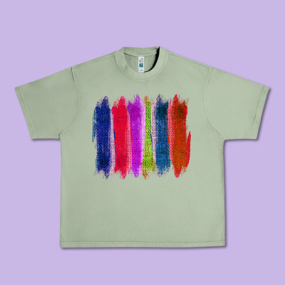 Colored Jute Brush Strokes Urban Heavy Tee Designed By Bettercallsaul