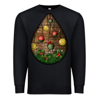 Black christmas  teardrop Premium Sweatshirt - BundleAndBundleShop