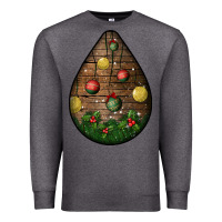 Charcoal Heather christmas  teardrop Premium Sweatshirt - BundleAndBundleShop