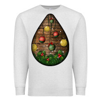 Oatmeal Heather christmas  teardrop Premium Sweatshirt - BundleAndBundleShop