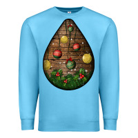 Ocean Blue christmas  teardrop Premium Sweatshirt - BundleAndBundleShop