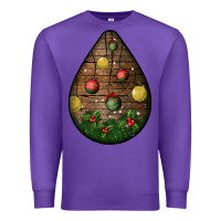 Purple christmas  teardrop Premium Sweatshirt - BundleAndBundleShop