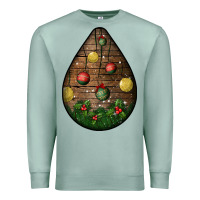 Seafoam christmas  teardrop Premium Sweatshirt - BundleAndBundleShop