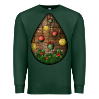Sports Green christmas  teardrop Premium Sweatshirt - BundleAndBundleShop