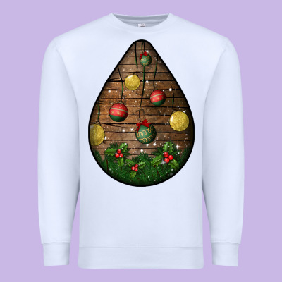 Christmas  Teardrop Premium Sweatshirt Designed By Bundleandbundleshop