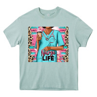 Arona nurse life afro woman Heavy Core Tee - RanaPortraitStore