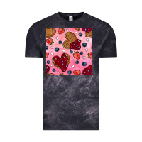 Cloud Black valentines day waffles seamless pattern Vintage Tee - BundleAndBundleShop