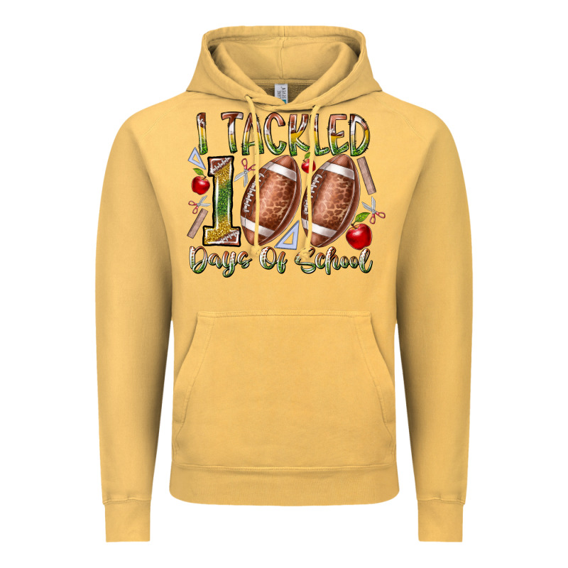 I Tackled 100 Days Of School Vintage Hoodie by RacoonDesign | Teevron