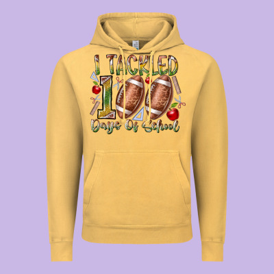 I Tackled 100 Days Of School Vintage Hoodie Designed By Racoondesign
