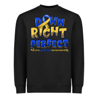 Black down right perfect down syndrome Heavyweight Sweatshirt - Artiststas