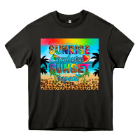 Asphalt sunrise sunburn sunset repeat Heavy Core Tee - Artiststas