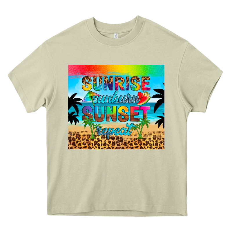 Sunrise Sunburn Sunset Repeat Heavy Core Tee by Artiststas | Teevron