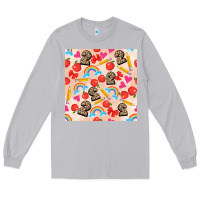 Moon Dust back to school seamless pattern 2 (3600x3600) Long Sleeve Tee - AdoDesignShop