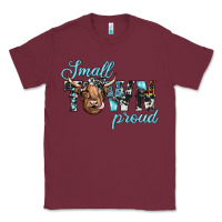 Burgundy small town proud Classic Tee - JahusDesignShop