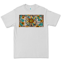 Dove Grey western sunflower and gemstone license plate Premium Tee - RanaPortraitStore